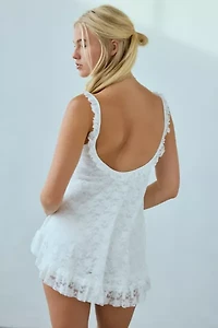 UO Primrose Lace Babydoll Romper