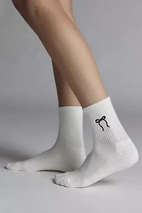 Icon Quarter Ribbed Crew Sock