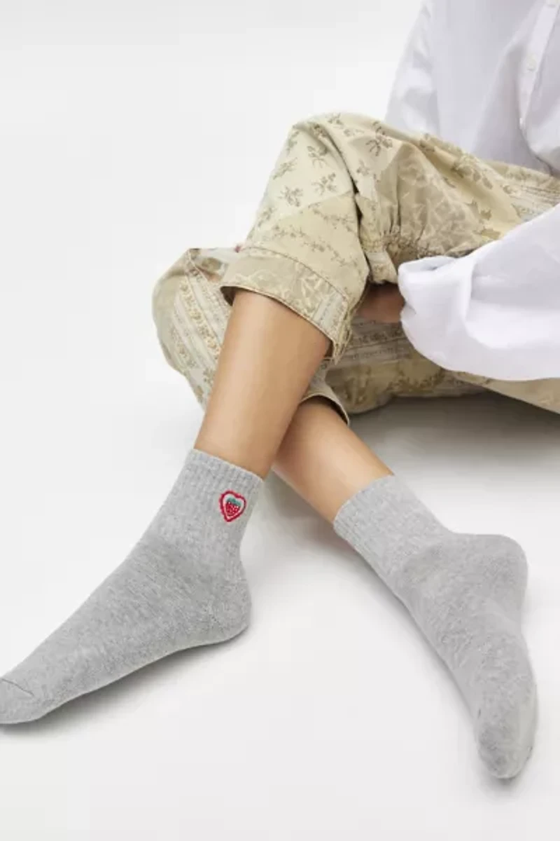 Icon Quarter Ribbed Crew Sock