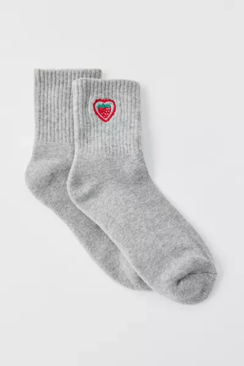Icon Quarter Ribbed Crew Sock