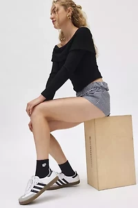 Icon Quarter Ribbed Crew Sock