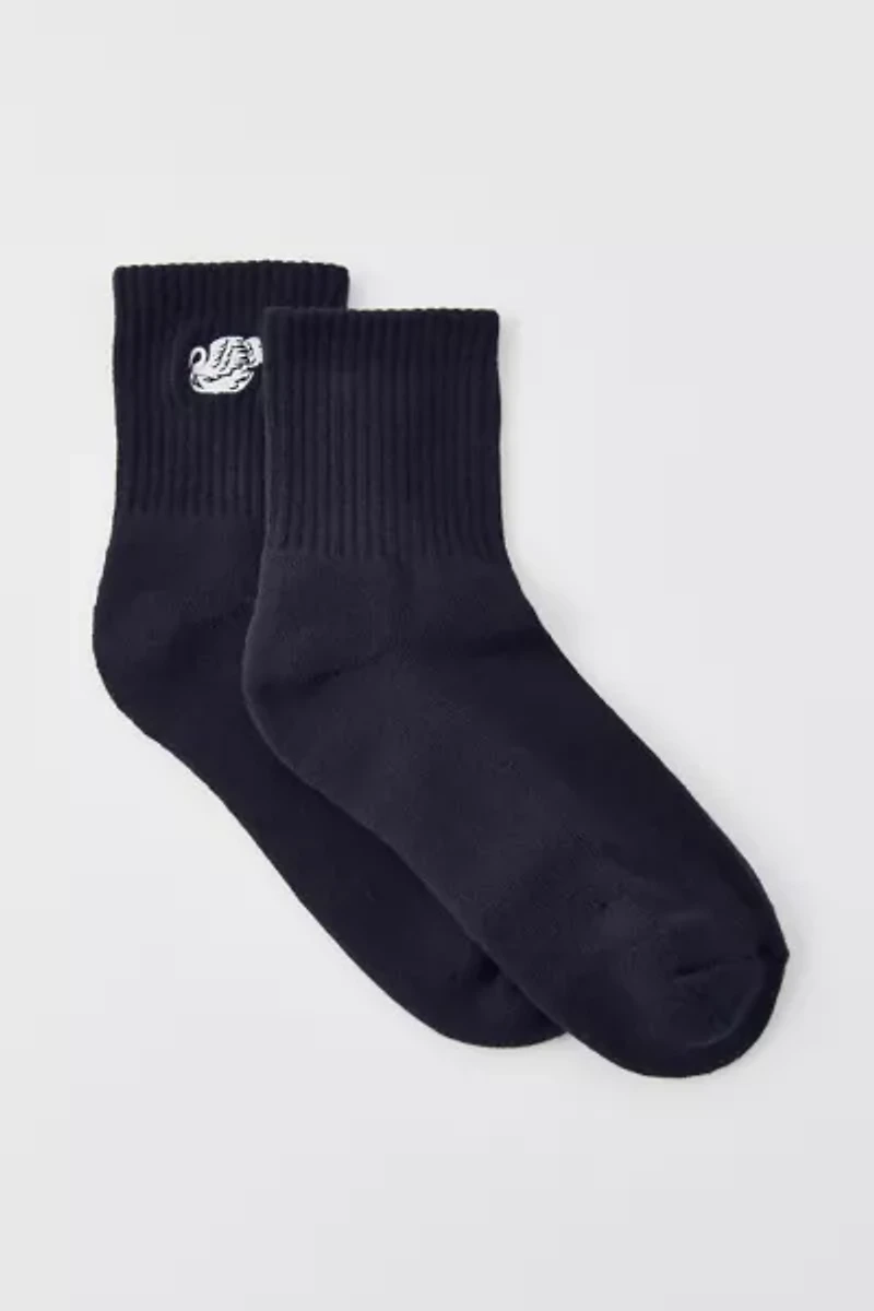 Icon Quarter Ribbed Crew Sock