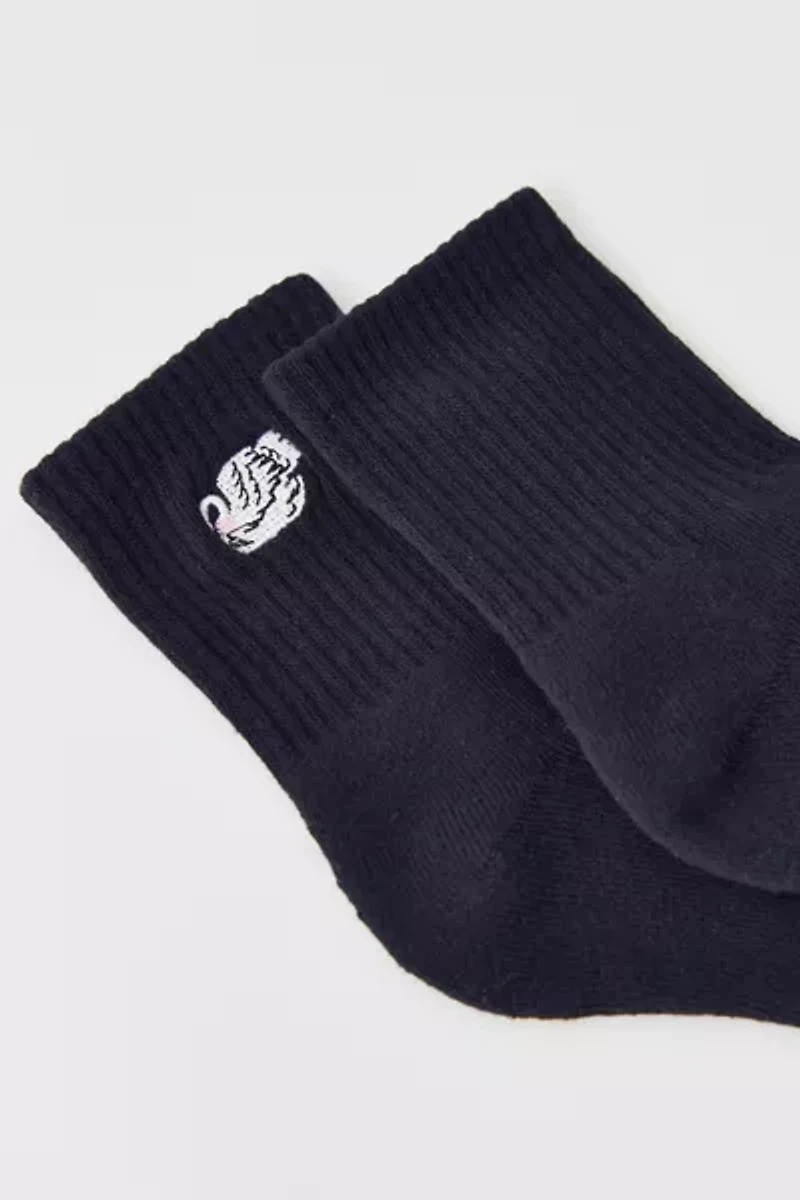 Icon Quarter Ribbed Crew Sock