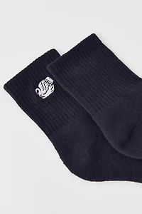 Icon Quarter Ribbed Crew Sock