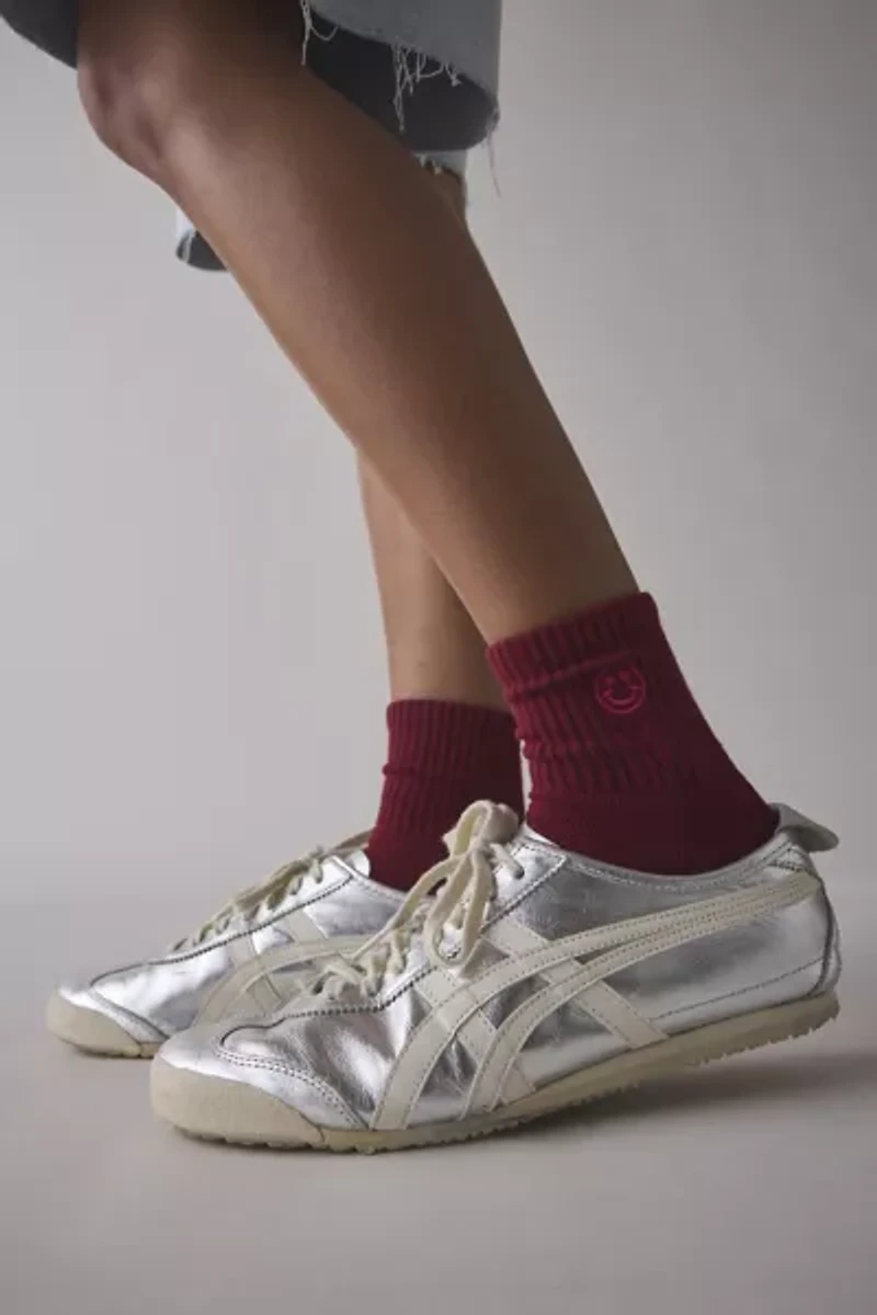 Icon Embroidered Quarter Crew Sock