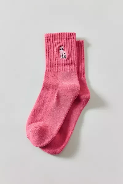 Icon Embroidered Quarter Crew Sock
