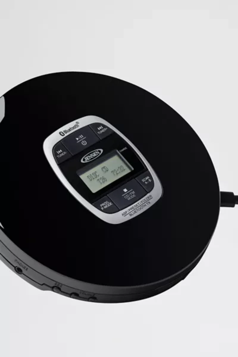 Jensen Bluetooth Anti-skip Portable CD Player