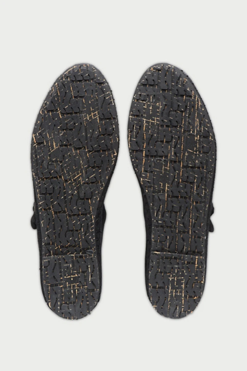 Flabelus Linen Mary Jane Flat