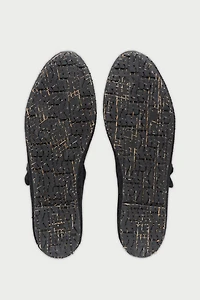 Flabelus Linen Mary Jane Flat