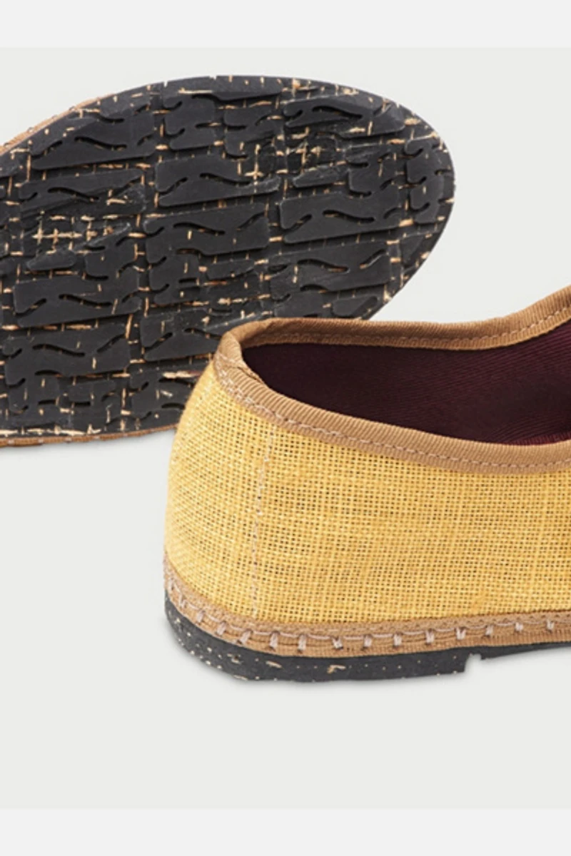 Flabelus Linen Mary Jane Flat