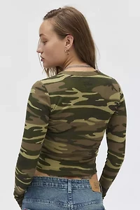 BDG Too Perfect Ribbed Long Sleeve Tee