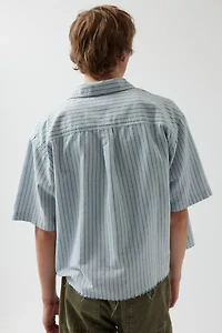 UO Stripe Cutoff Oxford Shirt