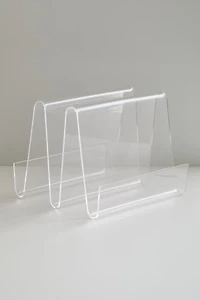 Squiggle Acrylic Magazine Rack
