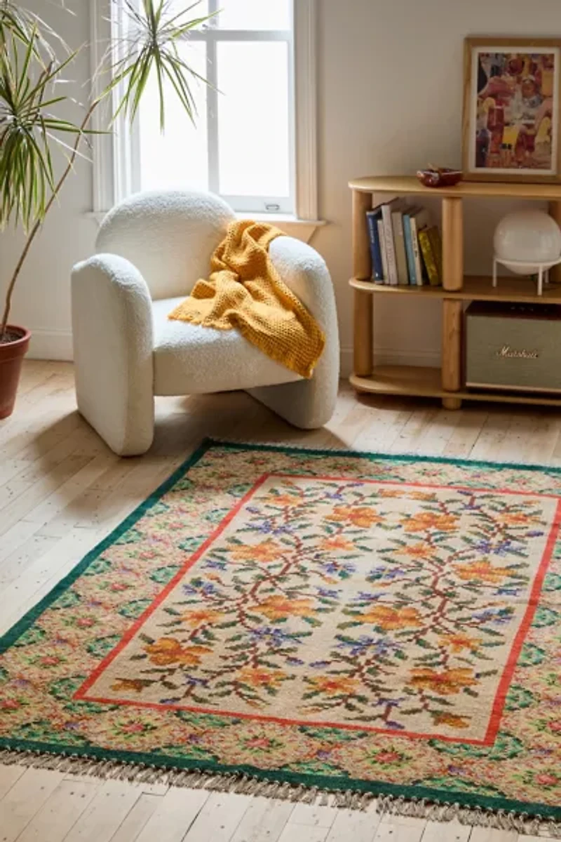Evelyn Needlepoint Digital Printed Rug