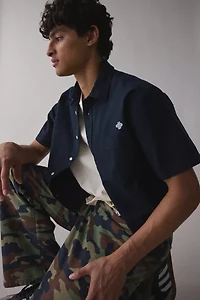 UO Solid Cutoff Oxford Shirt