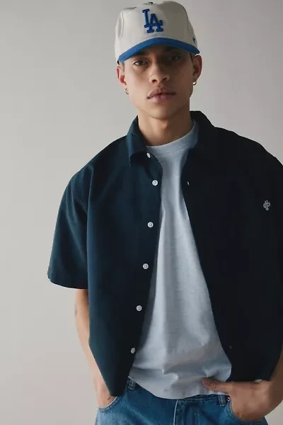 UO Solid Cutoff Oxford Shirt