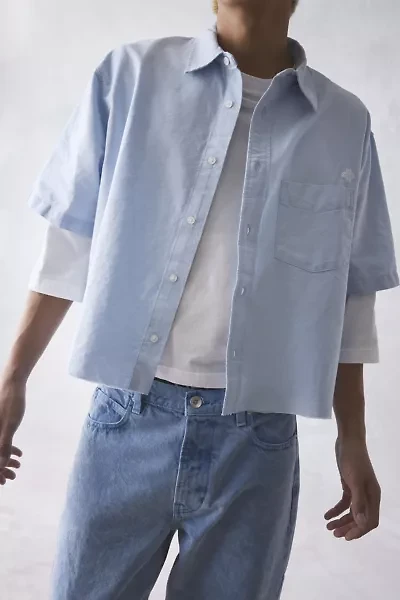 UO Solid Cutoff Oxford Shirt