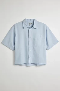 UO Solid Cutoff Oxford Shirt