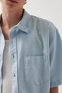 UO Solid Cutoff Oxford Shirt