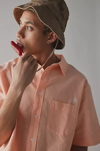UO Solid Cut off Oxford Shirt