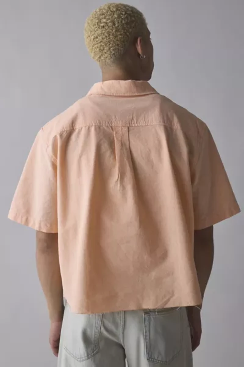 UO Solid Cut off Oxford Shirt