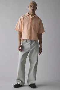 UO Solid Cut off Oxford Shirt