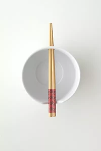 Sanrio Hello Kitty Ceramic Noodle Bowl & Chopstick Set