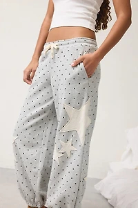 Out From Under Brenda Star Patch Jogger Sweatpant