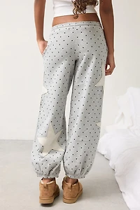 Out From Under Brenda Star Patch Jogger Sweatpant