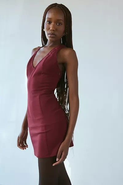 Silence + Noise Giselle Racerback Halter Mini Dress