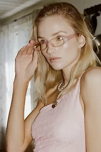 Bella '90s Slim Chunky Frame Blue Light Glasses