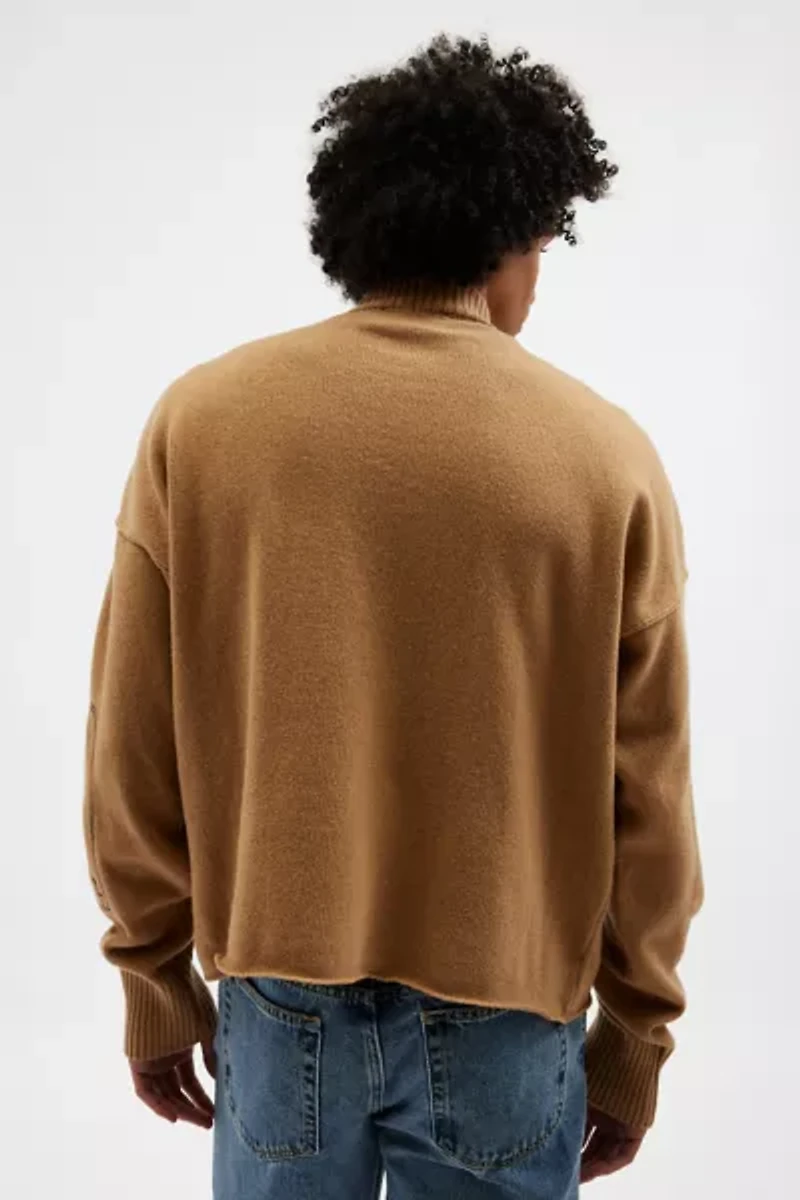 ICEBERG Cropped High Neck Sweater