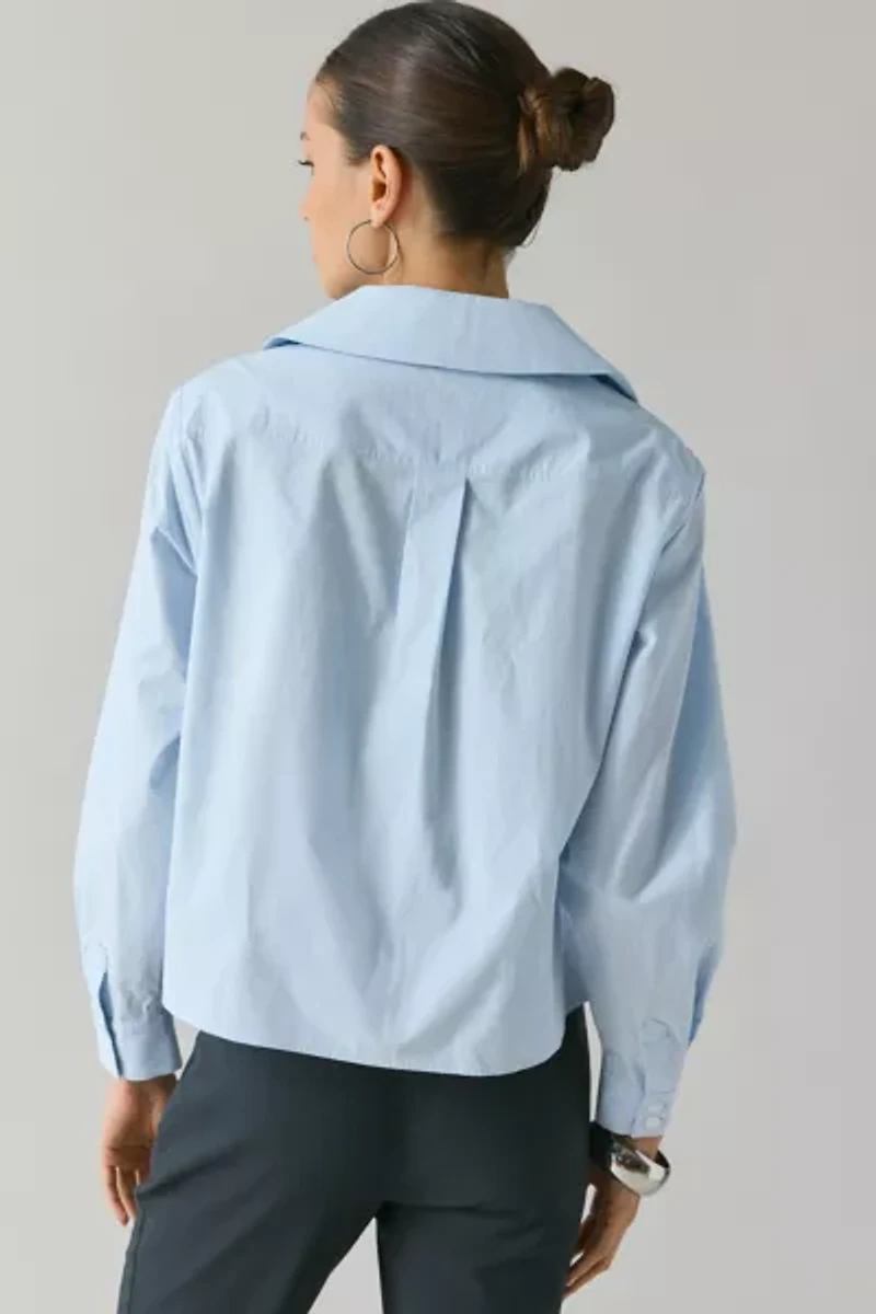 WMWM Blue Layered Button-Down Shirt