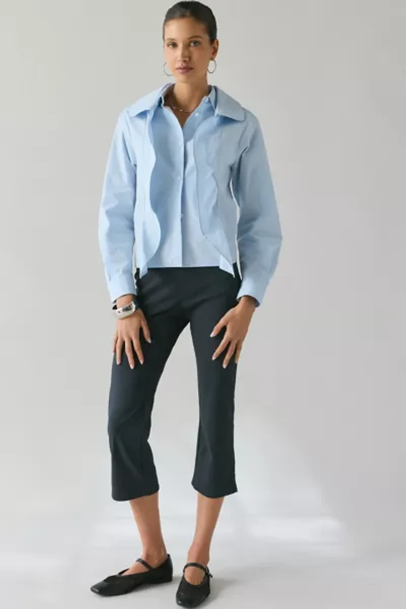 WMWM Blue Layered Button-Down Shirt