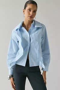 WMWM Blue Layered Button-Down Shirt