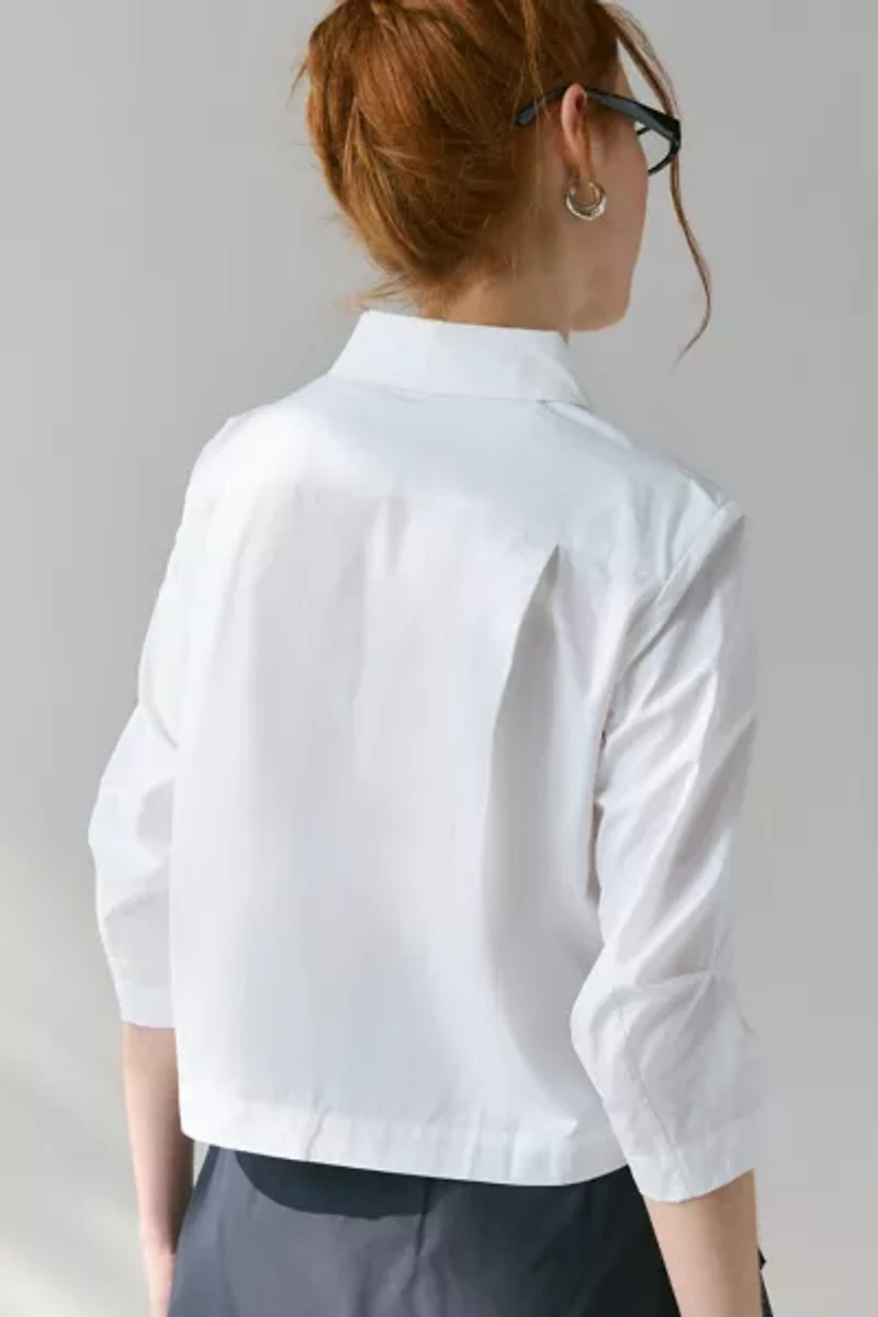 WMWM Squared Collar White Button-Down Shirt