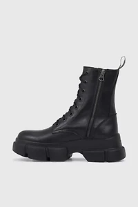 ROC Roadie Leather Platform Combat Boot