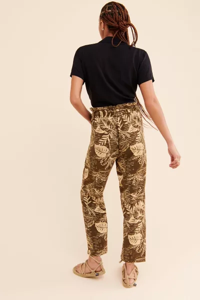 Teresa Printed Paperbag Pants