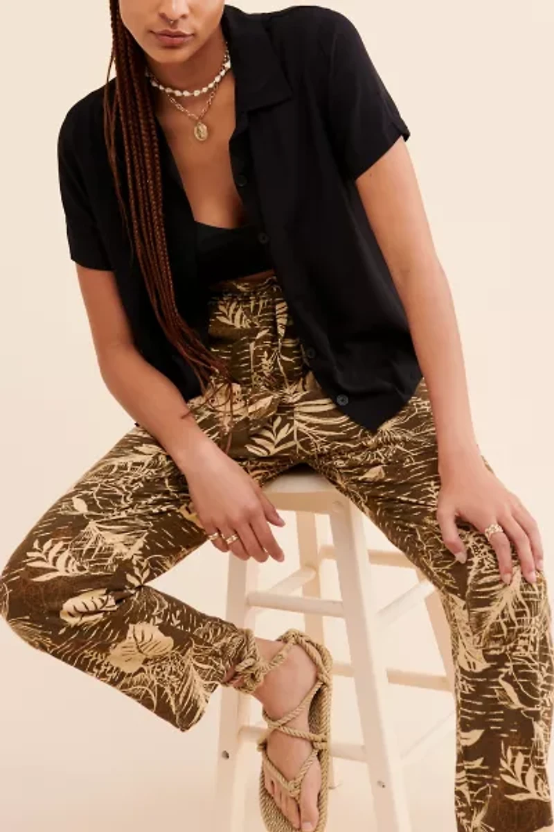 Teresa Printed Paperbag Pants