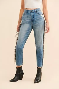 Blue Revival Piper Chain Fringe Jeans
