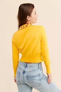 Nuuly Says Gah! Battenberg Cherry Cardigan
