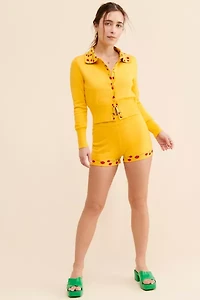 Nuuly Says Gah! Battenberg Cherry Cardigan
