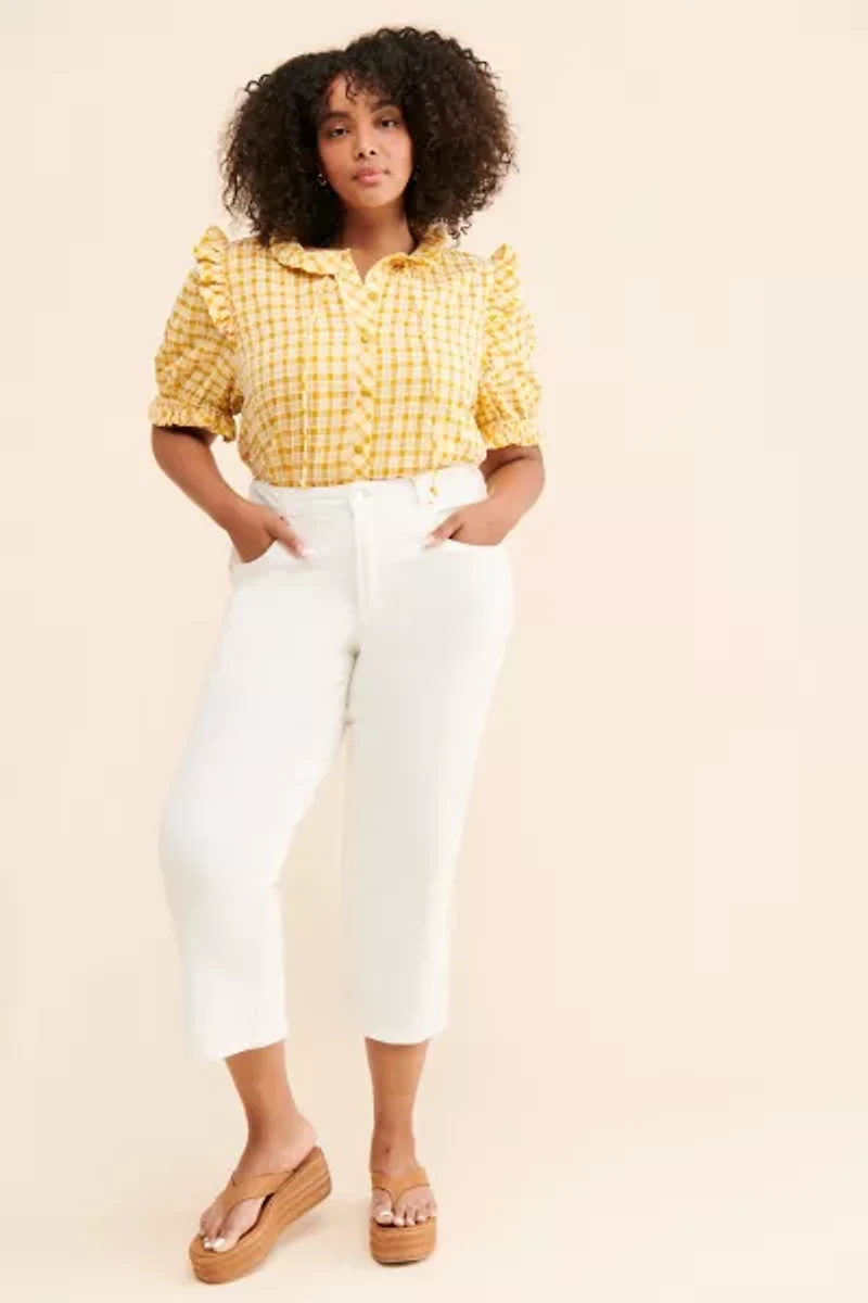 Nuuly Says Gah! Meg Plaid Buttoned Blouse