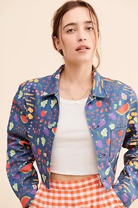 Nuuly Says Gah! Farmers Market Cropped Jacket