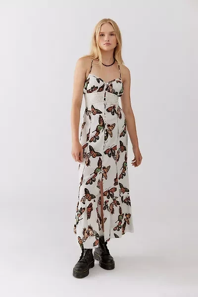 Silva Rayon Midi Slip Dress
