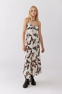 Silva Rayon Midi Slip Dress