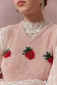 Jones Sparkly Printed Sweater Vest