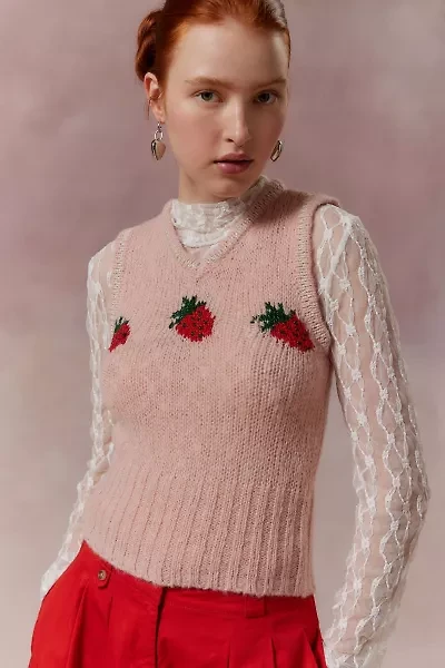 Jones Sparkly Printed Sweater Vest