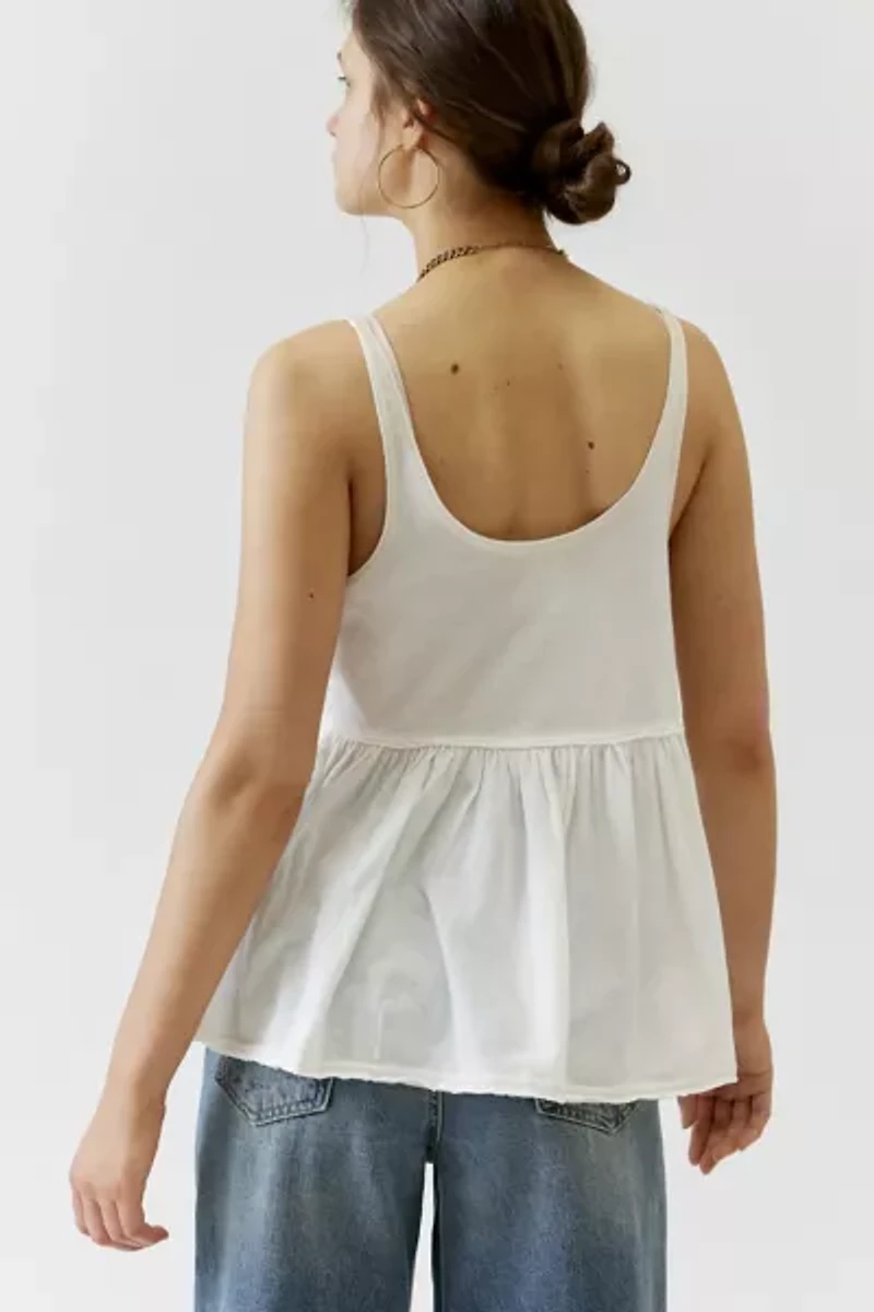 BDG Colby Babydoll Tunic Tank Top