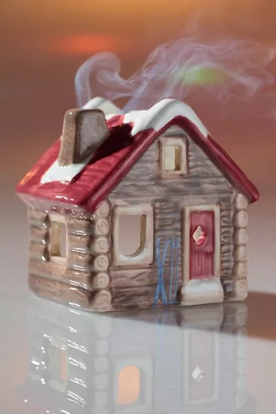 Paddywax House Cone Incense & Tea Light Holder Set